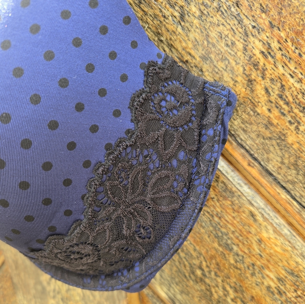 NWOT Olga Polka Dot Underwire Bra - Picture 4 of 5